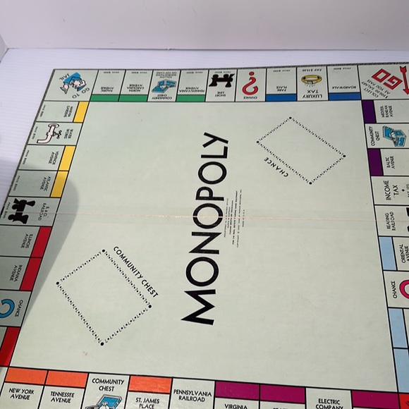 1935-1946 MONOPOLY Parker Brothers Board Game Vintage for Pieces SEE PICTURES - Picture 5 of 8